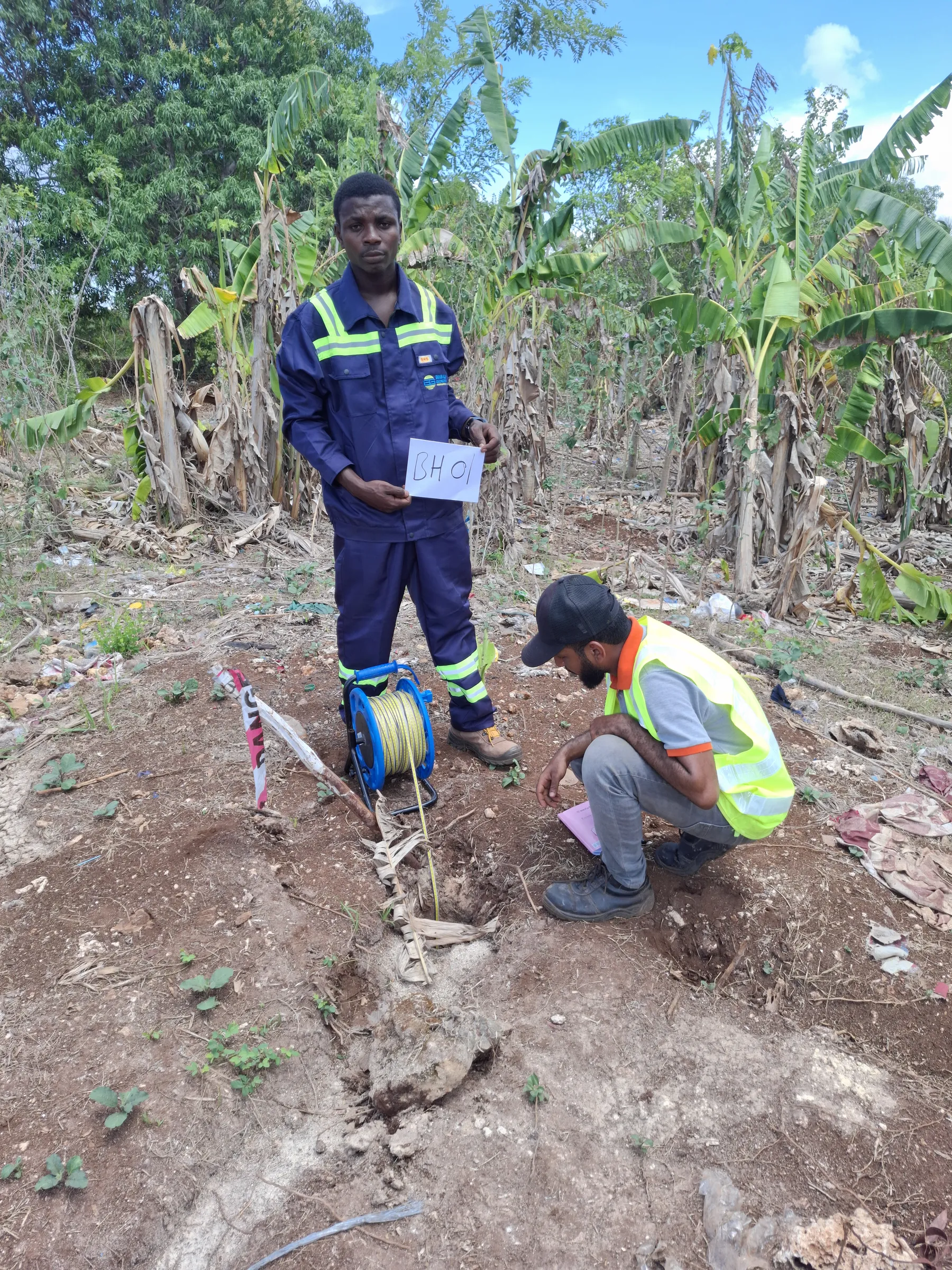 Binsalim engineers on site