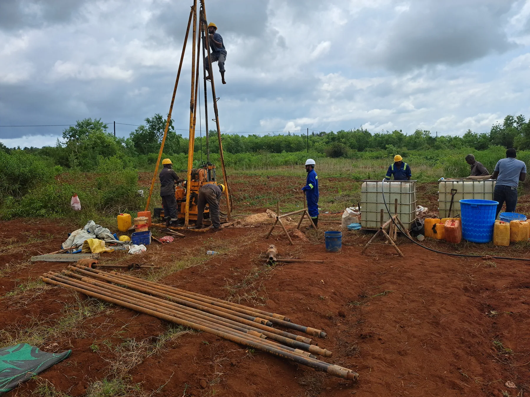 Two 13″ water wells (80m)